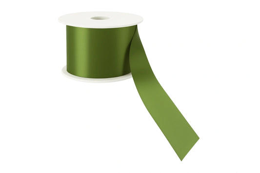 Olive Satin Ribbon Double Sided 25mm - My Dream Cake