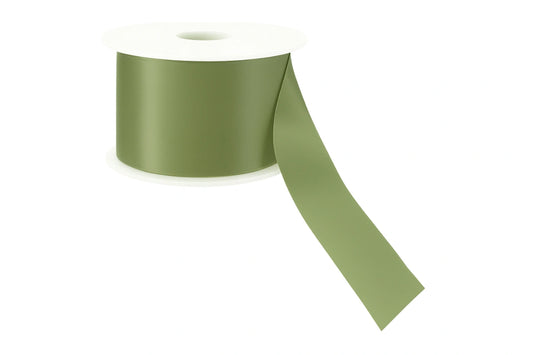 Green Sage Satin Ribbon Double Sided 25mm - My Dream Cake