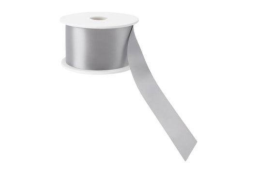 Silver Satin Ribbon Double Sided 22mm - My Dream Cake