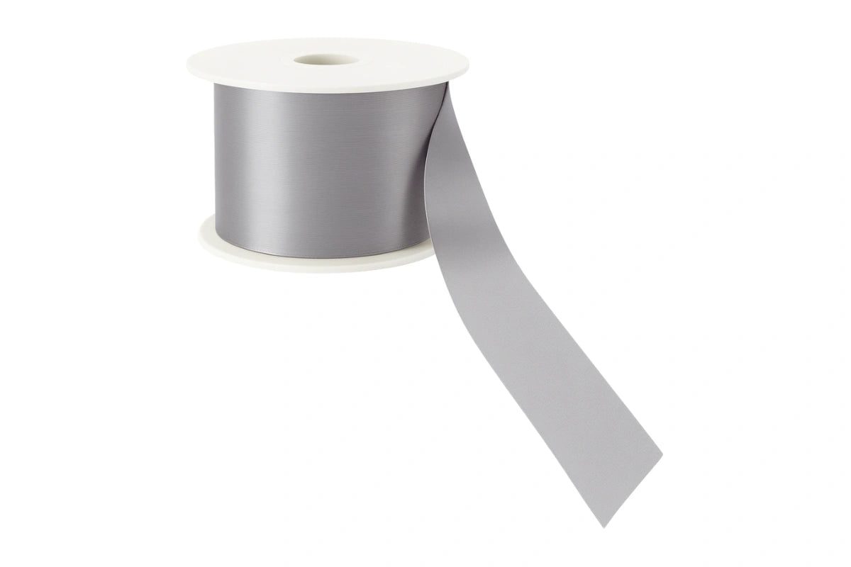 Silver Satin Ribbon Double Sided 25mm - My Dream Cake
