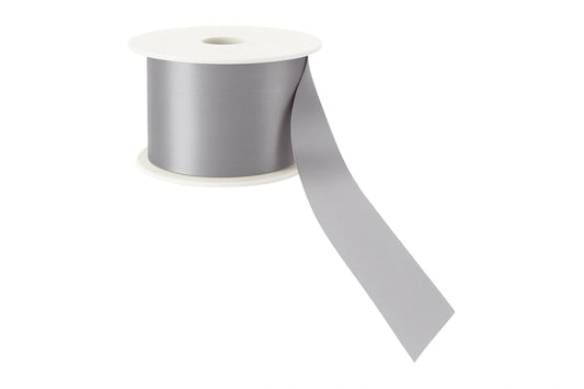 Silver Satin Ribbon Double Sided 25mm - My Dream Cake
