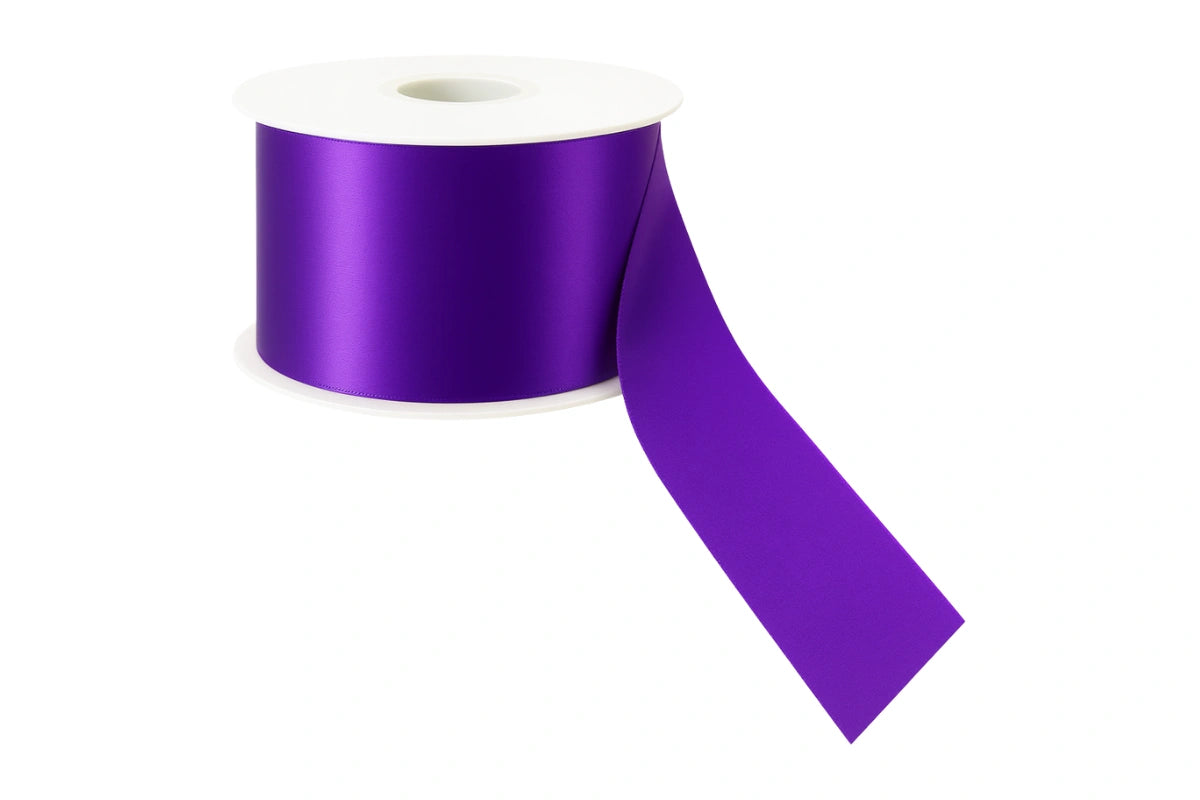 Violet Satin Ribbon Double Sided 38mm - My Dream Cake