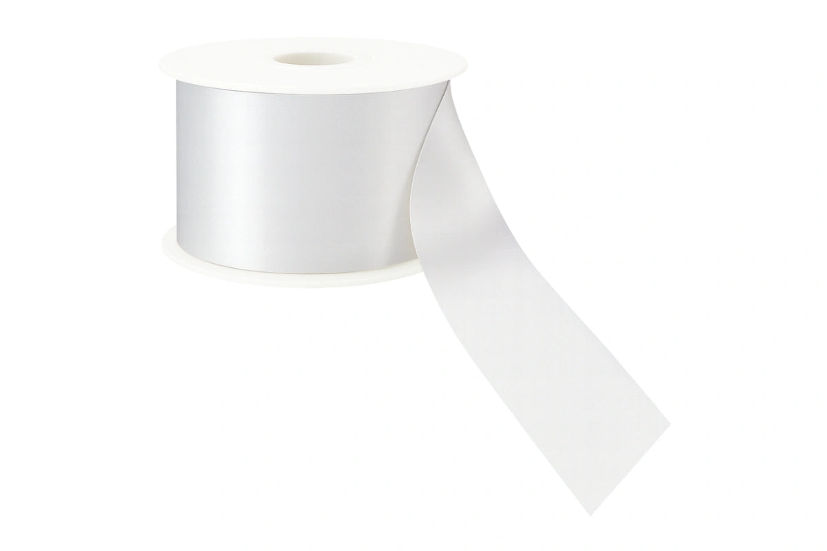 White Satin Ribbon Double Sided 38mm - My Dream Cake