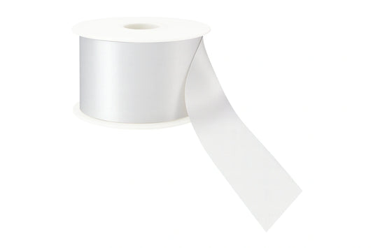 White Satin Ribbon Double Sided 38mm - My Dream Cake