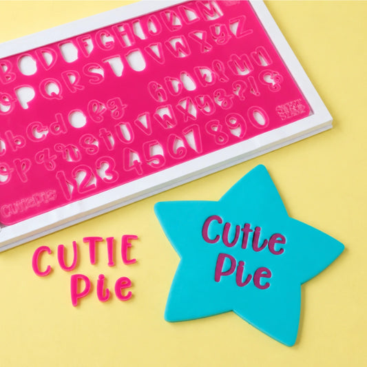 Cutie Pie - Uppercase, Lowercase, Numbers and Symbols - Sweet Stamp