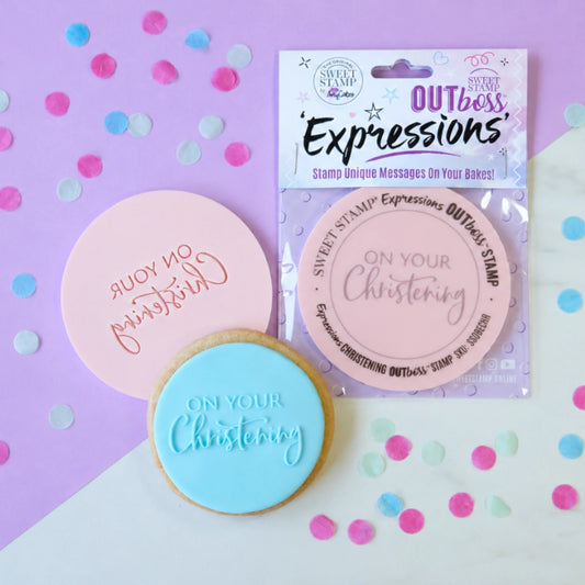 On Your Christening - Outboss Expressions - Sweet Stamp
