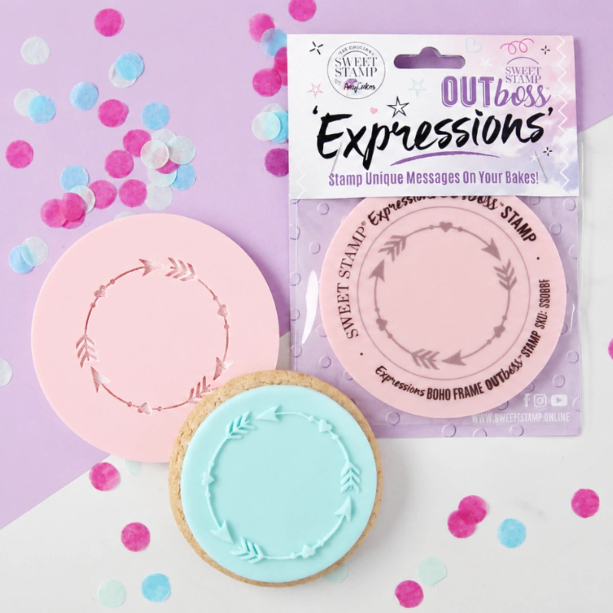 Boho Frame - Outboss Expressions - Sweet Stamp