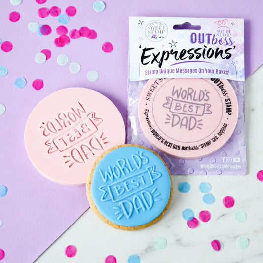 Worlds Best Dad - Outboss Expression - Sweet Stamp