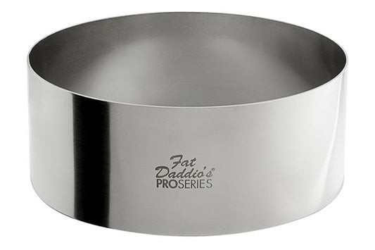 5 Inch Round x 2 Inch Deep Pastry Baking Stainless Steel Cake Ring - Fat Daddios
