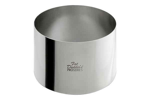 5 Inch Round x 3 Inch Deep Pastry Baking Stainless Steel Cake Ring - Fat Daddios