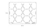 Cake Stencil - Full Size Design - LISSIE LOU STENCILS - Hexagon Elements