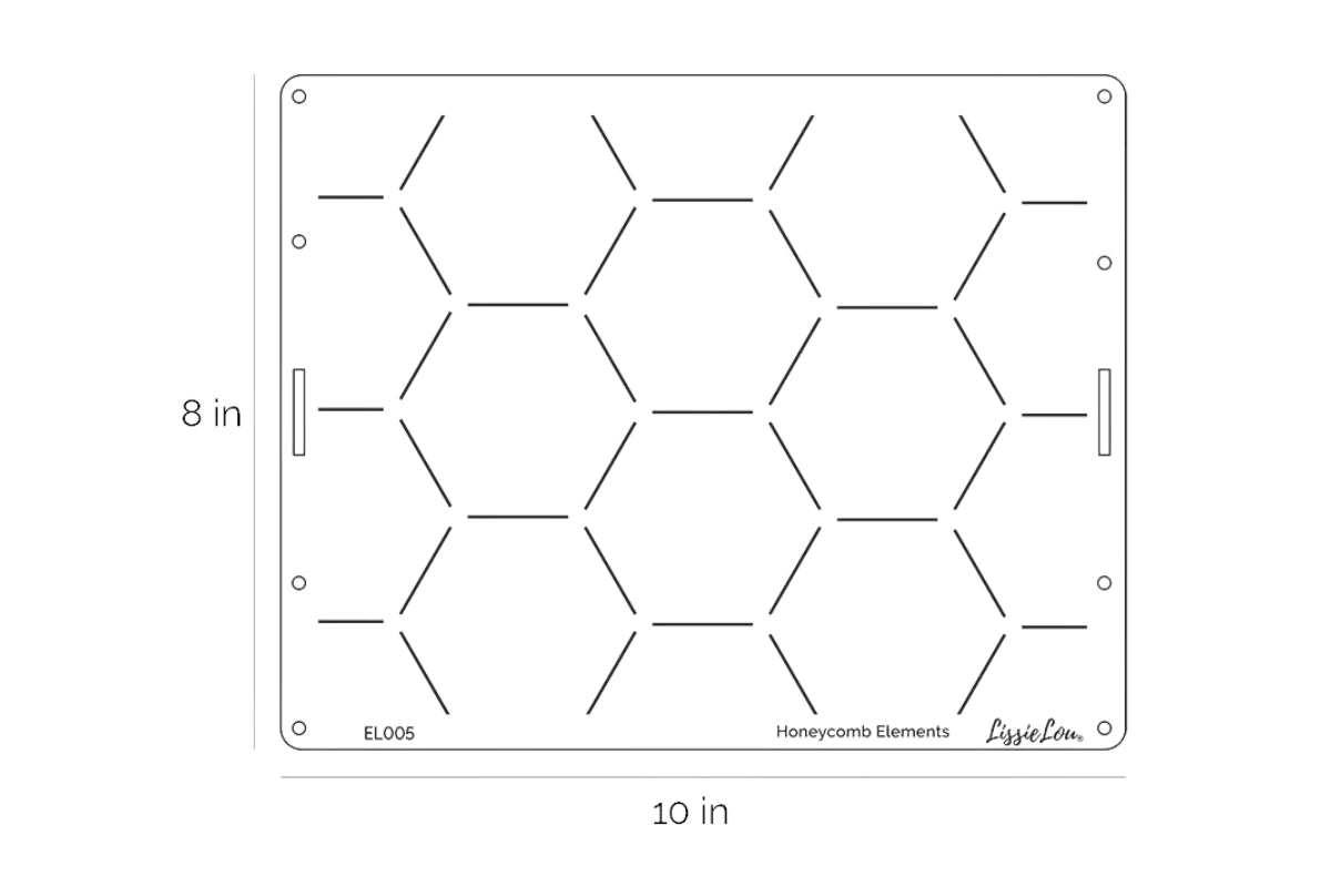 Cake Stencil - Full Size Design - LISSIE LOU STENCILS - Honeycomb Elements