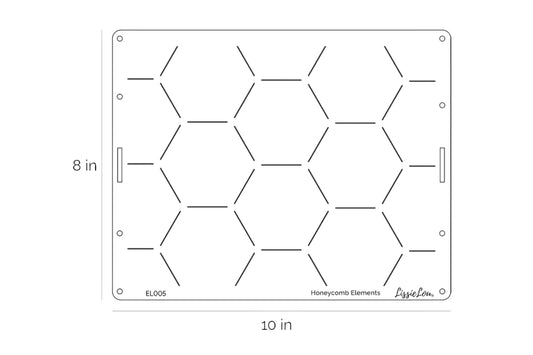 Cake Stencil - Full Size Design - LISSIE LOU STENCILS - Honeycomb Elements