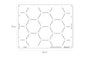 Cake Stencil - Full Size Design - LISSIE LOU STENCILS - Honeycomb Elements