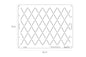 Cake Stencil - Full Size Design - LISSIE LOU STENCILS - Diamond Elements