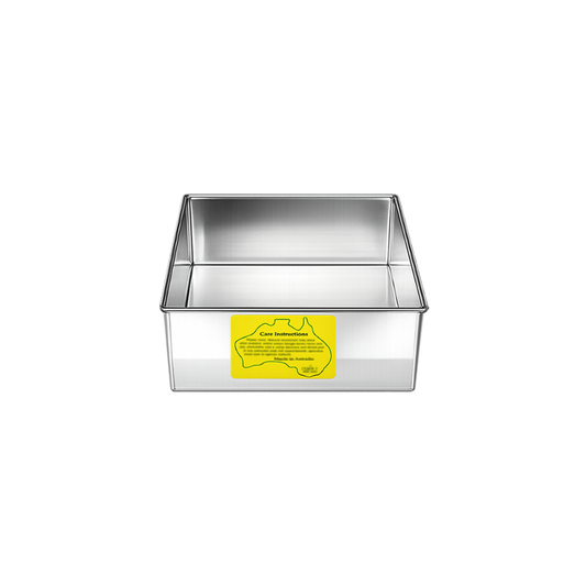 6.7 Inch Sq Sharp Tin - 3 Inch Deep - Cecil n Co