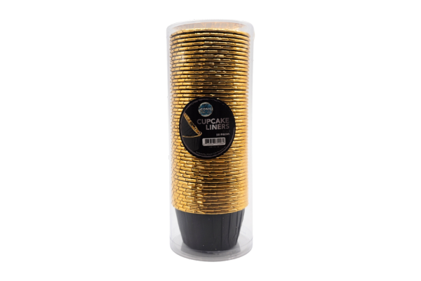 Black Cupcake Liners (50 Pack) - Iconic Cake Art