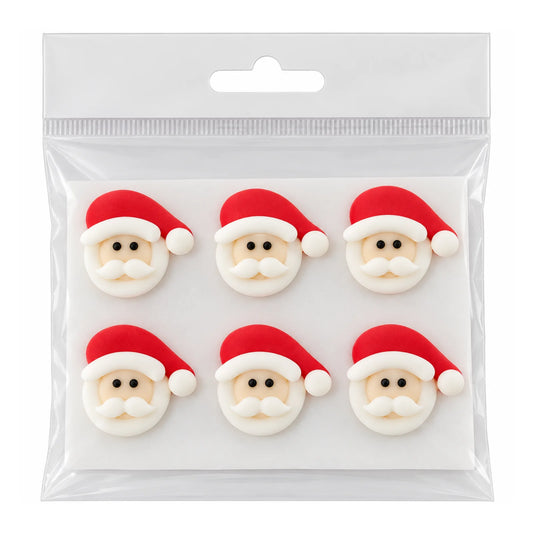 12 Pieces Christmas Santa Head