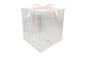 Transparent Cake Box - Transparent Square - White