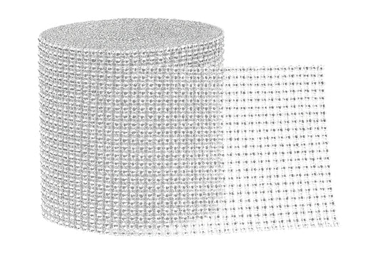 1m SILVER DIAMOND RHINESTONE WRAP