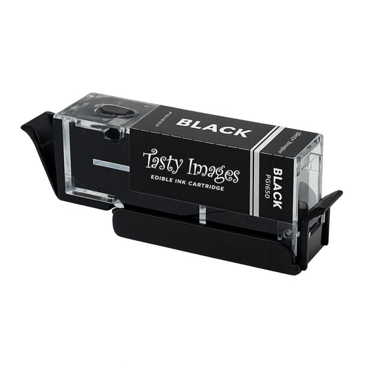 PGI650 PBK Black EDIBLE INK CARTRIDGE FOR CANON PRINTER - Tasty Images: Single