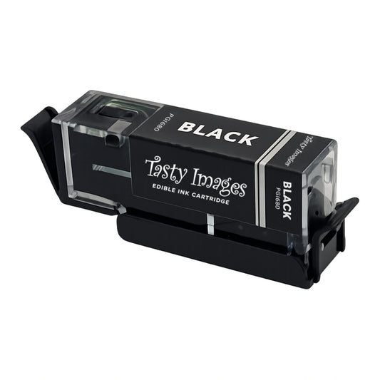 PGI680 PBK Black EDIBLE INK CARTRIDGE FOR CANON PRINTER - Tasty Images: Single
