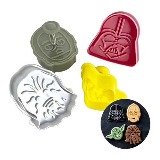 Star Wars Plunger Cookie Cutter Set (4 Pack) - BSC
