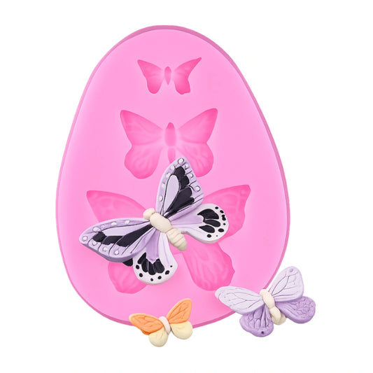 Three Size Butterflies Silicone Mould