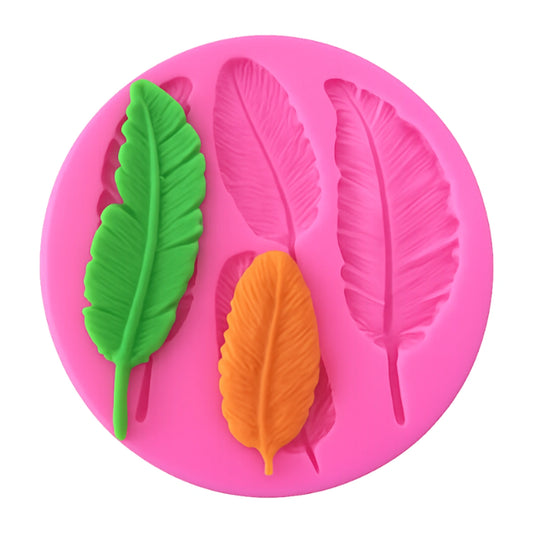4 Type Feathers - Silicone Mould Gumpaste Modelling Tools