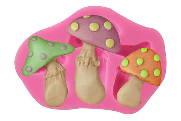 Mushrooms - 3 Sizes Silicone Mould - Iconic Cake Art