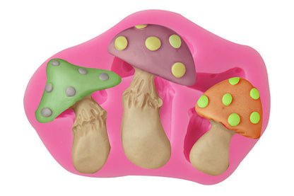 Mushrooms - 3 Sizes Silicone Mould - Iconic Cake Art