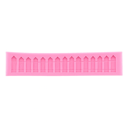 Tree Log Side Fence Designs Silicone Mold