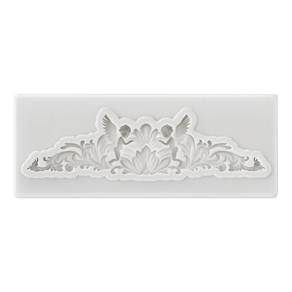 Angel Flourish Silicone Mould - Scroll Mold