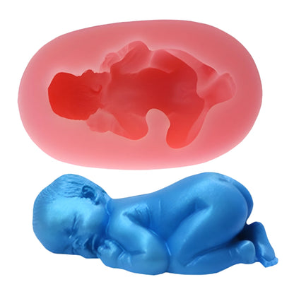 Sleeping Baby Face Up Silicone Mold