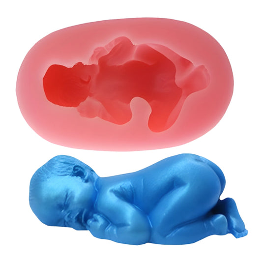 Sleeping Baby Face Up Silicone Mold