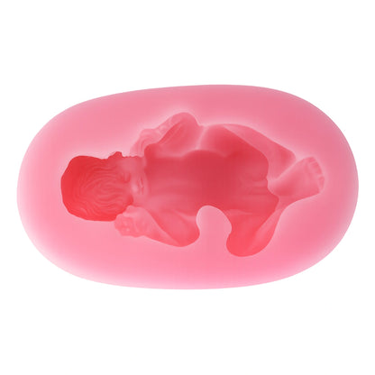 Sleeping Baby Face Up Silicone Mold