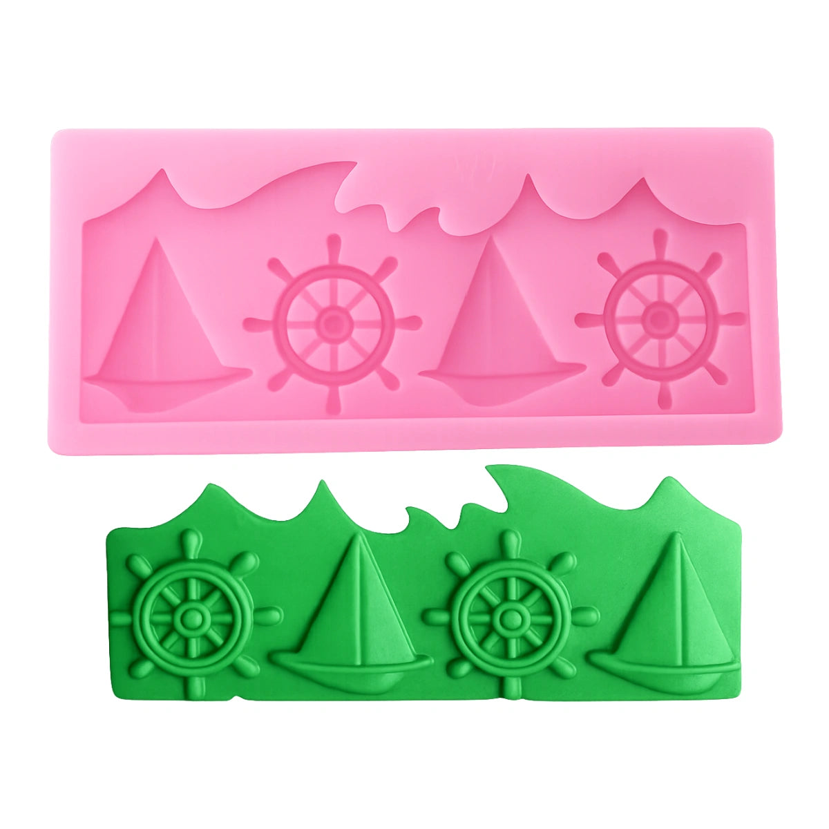 Sailing Boat And Sea Anchor Silicone Mould