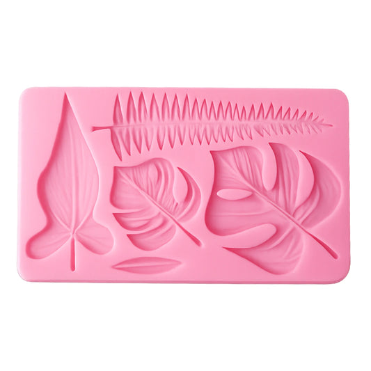 Palm Pines Leaves Silicone Mould Iconic Cake Art