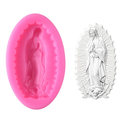 Virgin Mary Silicone Mould 50mm Iconic Cake Art
