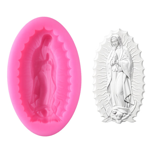 Virgin Mary Silicone Mould 50mm Iconic Cake Art