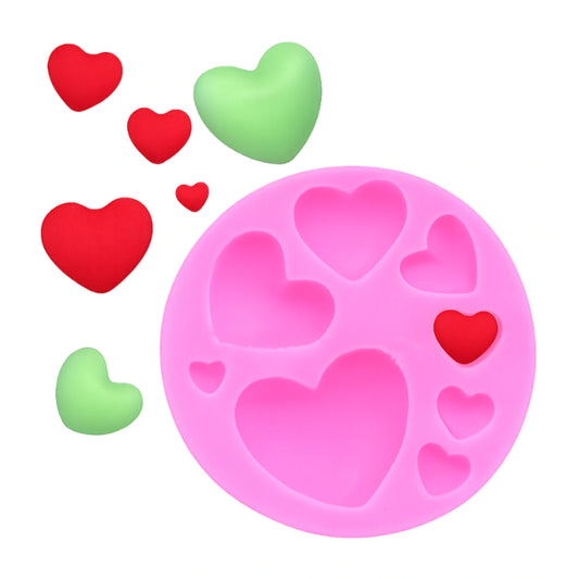 3D Heart Silicone Mould