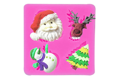 Christmas Items Santa Reindeer Tree Snowman - Iconic Cake Art