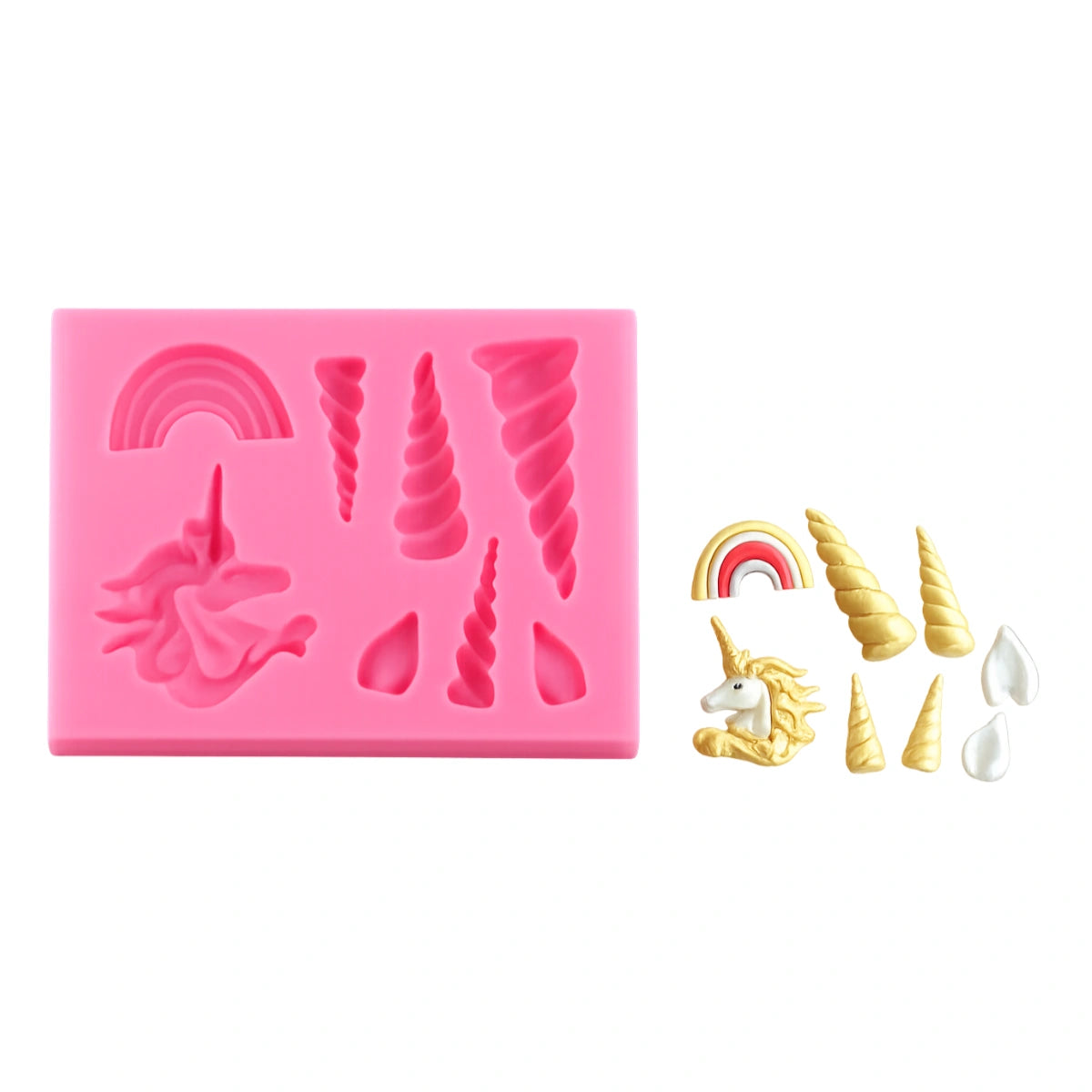 Unicorn Mold - Mini Features - Silicone Mold