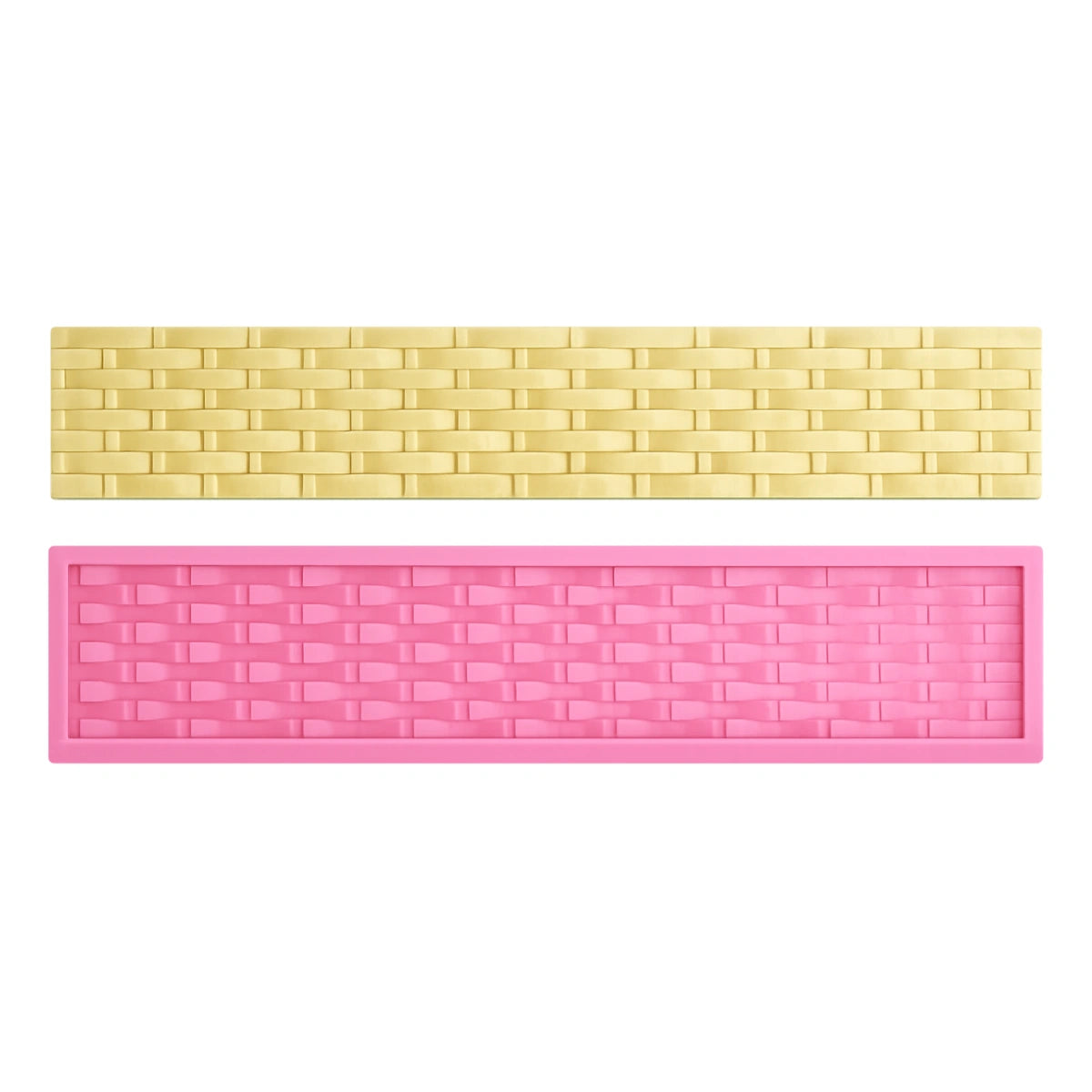 Basketweave Border Silicone Mould