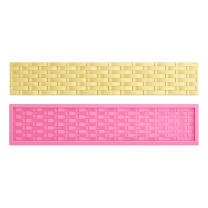Basketweave Border Silicone Mould