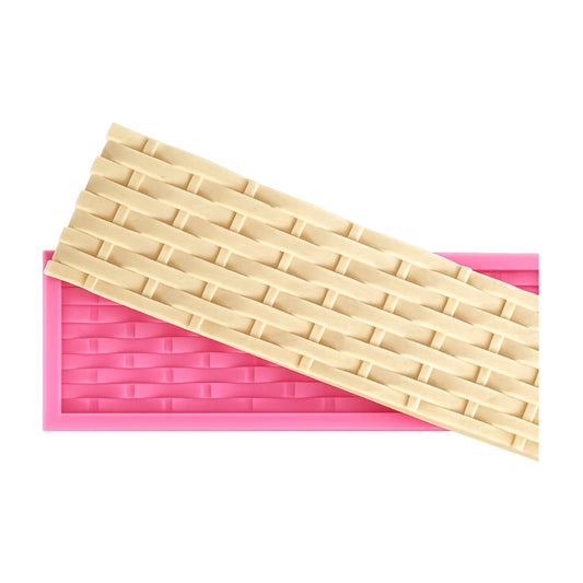 Basketweave Border Silicone Mould