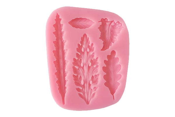 5 Type Leaf Leaves Silicone Mould - Iconic Cake Art