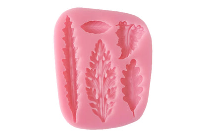 5 Type Leaf Leaves Silicone Mould - Iconic Cake Art