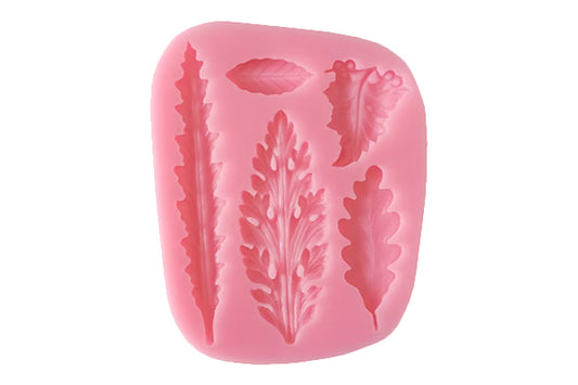 5 Type Leaf Leaves Silicone Mould - Iconic Cake Art