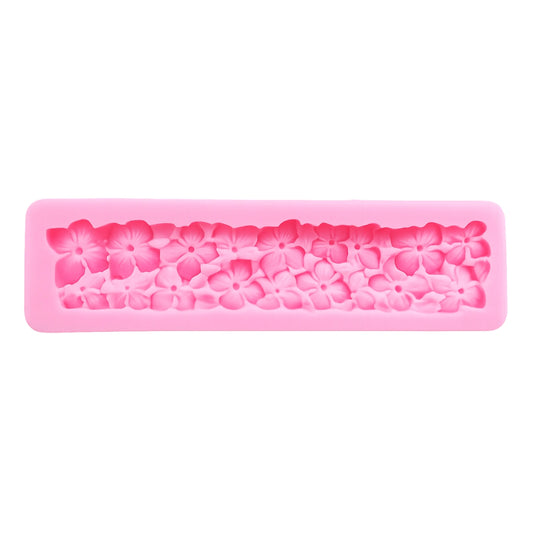 Flower Border Mold - Silicone Mould - Hydrangea